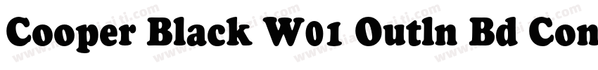 Cooper Black W01 Outln Bd Cond字体转换